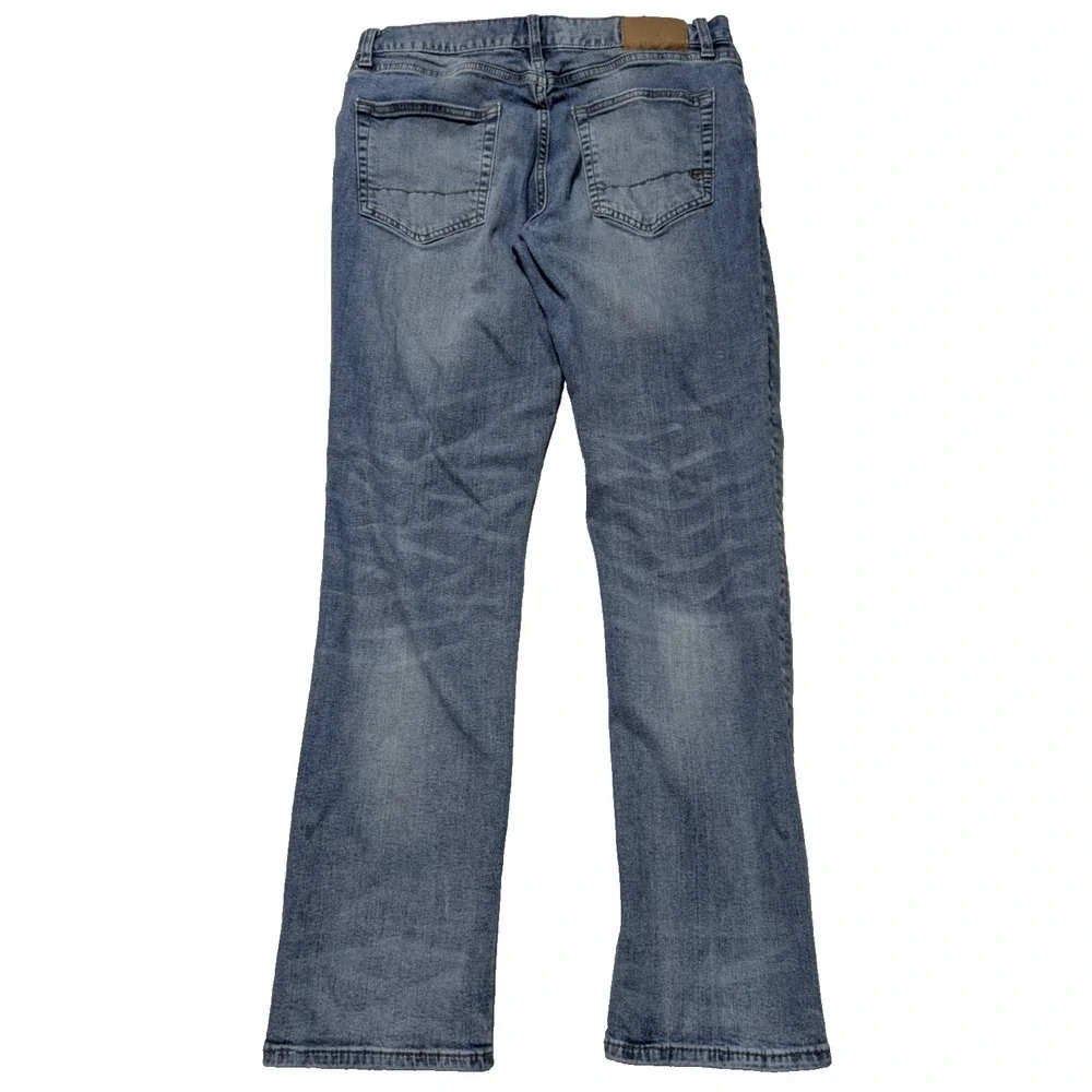 AEROPOSTALE SLIM Men 32X32 Distressed Stretch Denim Blue‎ Jeans